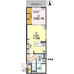 間取図画像 1LDK