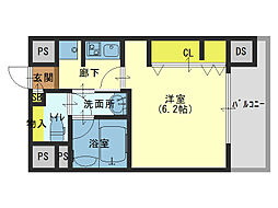 フジマン北山町 1Kの間取図画像