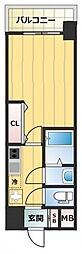 Luxe今里2 1Kの間取図画像