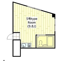 スター21巽南 ワンルームの間取図画像