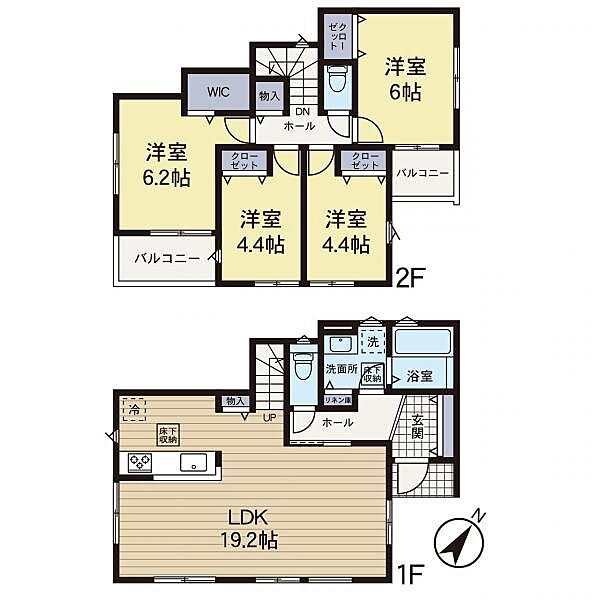 間取りを拡大表示