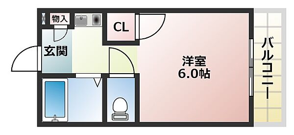 サンリバティ ｜大阪府大阪市平野区喜連4丁目(賃貸マンション1K・1階・18.00㎡)の写真 その2