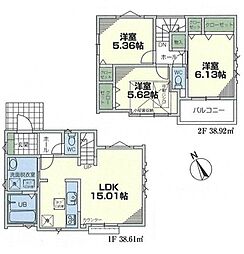 物件画像 新築分譲戸建　九品仏　全2棟　1号棟