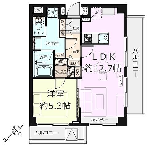 間取り 春日ビューハイツ 6階/505