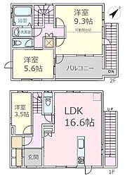 練馬区西大泉5丁目　中古戸建 3LDKの間取り