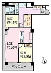 豊玉マンション 2LDKの間取図画像