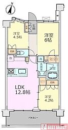 サンクレイドル清瀬2 3LDKの間取図画像