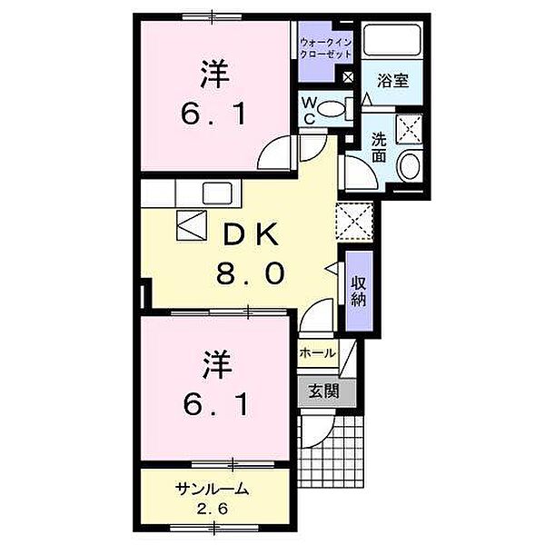 大－2 ｜長野県千曲市大字屋代(賃貸アパート2DK・1階・50.12㎡)の写真 その2