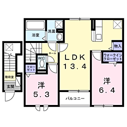 マグノリアコート 青木島 2LDKの間取図画像