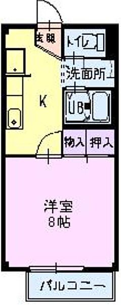 サープラスクレアＨ＆Ｋ ｜長野県長野市大字屋島(賃貸アパート1K・2階・28.10㎡)の写真 その2