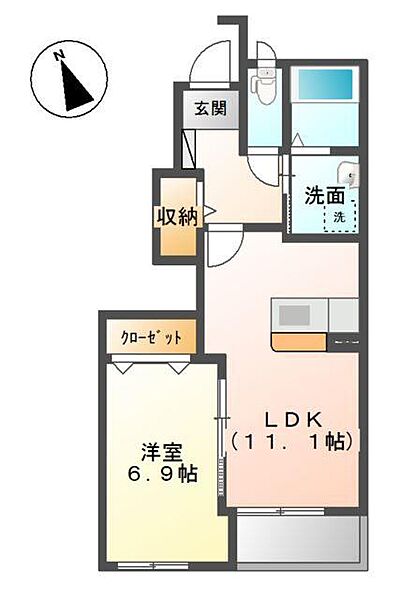 ヴィラ ピトレスク ｜長野県長野市豊野町浅野(賃貸アパート1LDK・1階・45.09㎡)の写真 その2