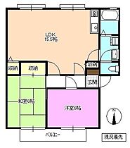 アメニティタウンＫ＆Ｋ　Ｄ棟 102 ｜ 長野県長野市中越２丁目（賃貸アパート2LDK・1階・60.35㎡） その2