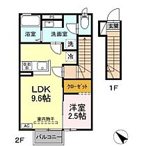 トリシア小山Ｗ 202 ｜ 長野県須坂市大字小山（賃貸アパート1LDK・2階・37.16㎡） その2