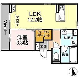 間取図画像 1LDK