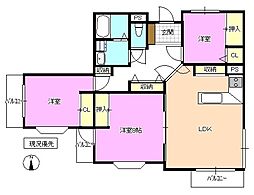 エスポワールハイツ 3LDKの間取図画像