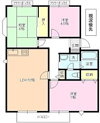 アメニティタウンK&KA 3LDKの間取図画像