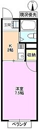 サニーハイツ高田 1Kの間取図画像