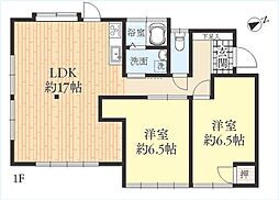 散田町2丁目 階段の途中平屋建て貸家