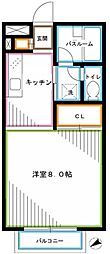 JR中央本線 高円寺駅 徒歩6分の賃貸アパート 1階1Kの間取り