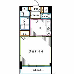 スペーシア高円寺1 1Kの間取図画像