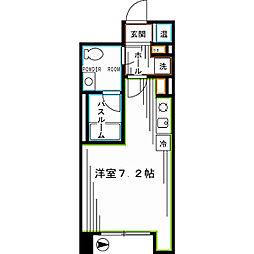 パティオスクエア中野 ワンルームの間取図画像