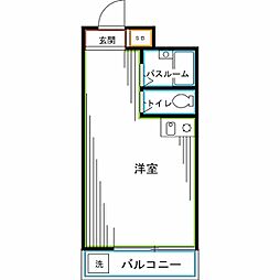 センチュリー野方 ワンルームの間取図画像