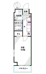 GRANDFORCE東高円寺 1Kの間取図画像