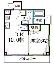 SKOG 1LDKの間取図画像