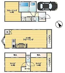 グランド西久保3丁目戸建 3LDKの間取り
