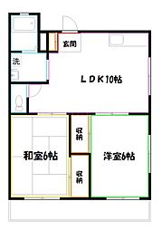 間取図画像 2LDK