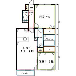 間取図画像 2LDK