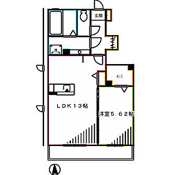 パナックス 1LDKの間取図画像
