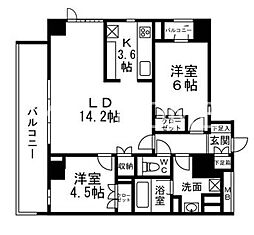 H-スクエア吉祥寺南町 2LDKの間取図画像