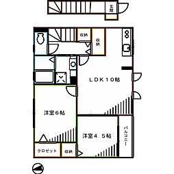 カサアグラダブレ 2LDKの間取図画像