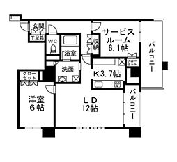 H-スクエア吉祥寺南町 1SLDKの間取図画像