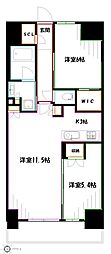 トラープランド翠命館 2LDKの間取図画像