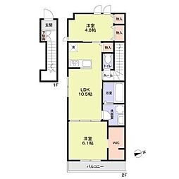 Neuenheim 2LDKの間取図画像