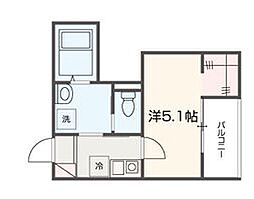 メルラス吉祥寺 1Kの間取図画像