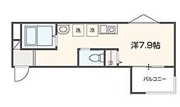 メルラス吉祥寺 ワンルームの間取図画像
