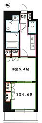 プライムアーバン小金井本町 1DKの間取図画像