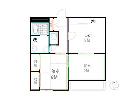 サンガーデン 2DKの間取図画像