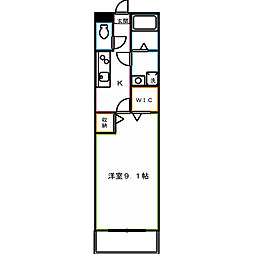 OH+SHINKAWA 1Kの間取図画像