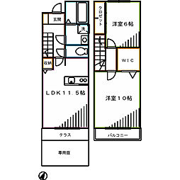 メゾン・ヴィグノーブル 2LDKの間取図画像