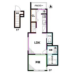 間取図画像 1LDK