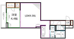 グラナーデ石神井台 1LDKの間取図画像