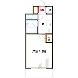ビバリーホームズ吉祥寺 1Kの間取図画像
