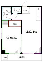 SOLEIL荻窪1 1LDKの間取図画像
