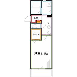 ヴィアーレ吉祥寺 1Kの間取図画像