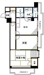 D-RHOMESオギクボ 2DKの間取図画像