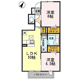 ELCielo 2LDKの間取図画像